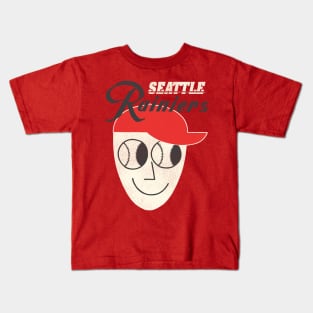 Defunct Seattle Rainiers Baseball Guy Kids T-Shirt